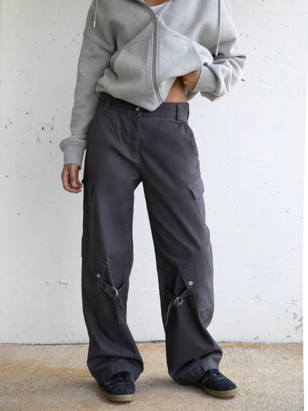 Oak + Fort Cargo Pants in Black